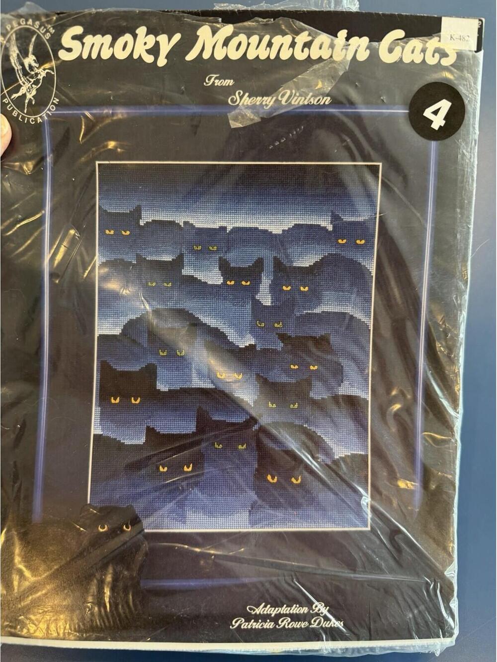 Vintage Pegasus Crosstitch Smoky Mountain Cats By Sherry Vintson New Open